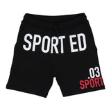 Dsquared2 Bermuda Tuta Tinta Unita con Logo per Bambino DQ0010 NERO DSQUARED2 