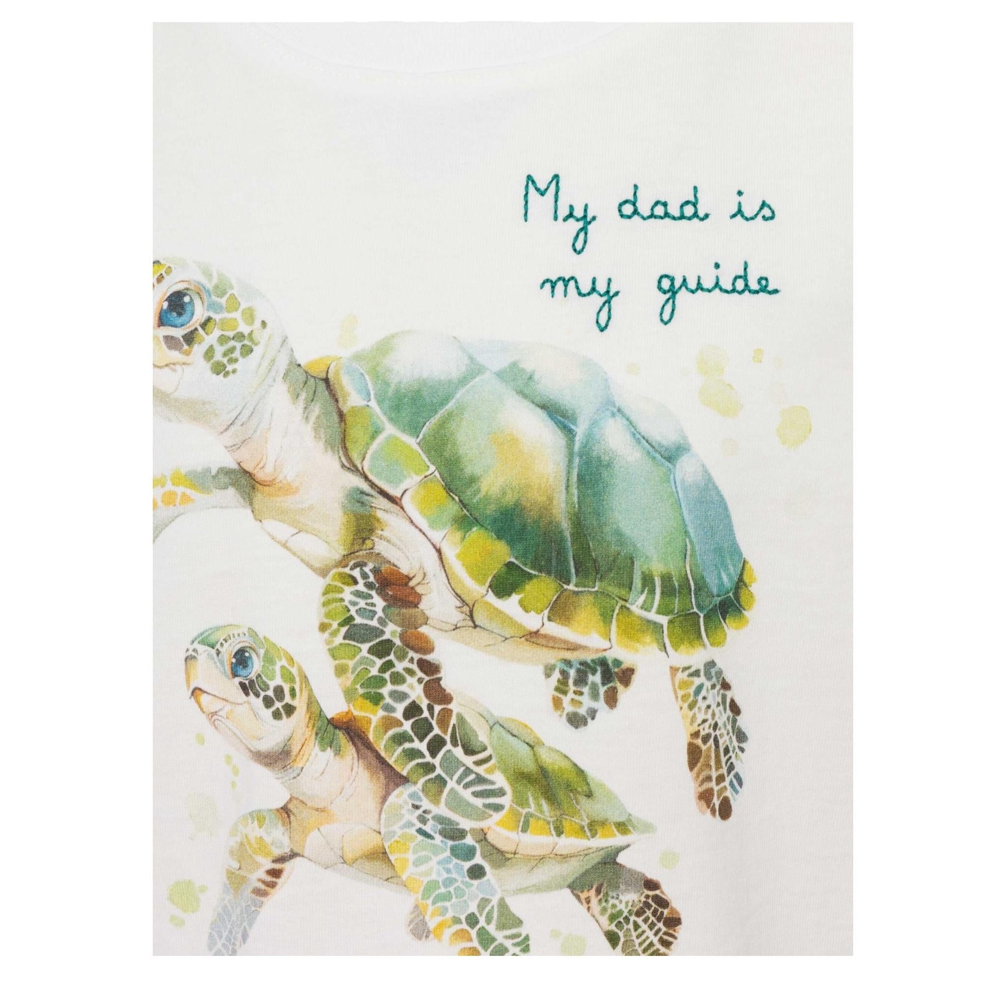 Saint Barth T-Shirt Girocollo Tinta Unita con Stampa per Neonato TSH00010467 BIANCO SAINT BARTH 