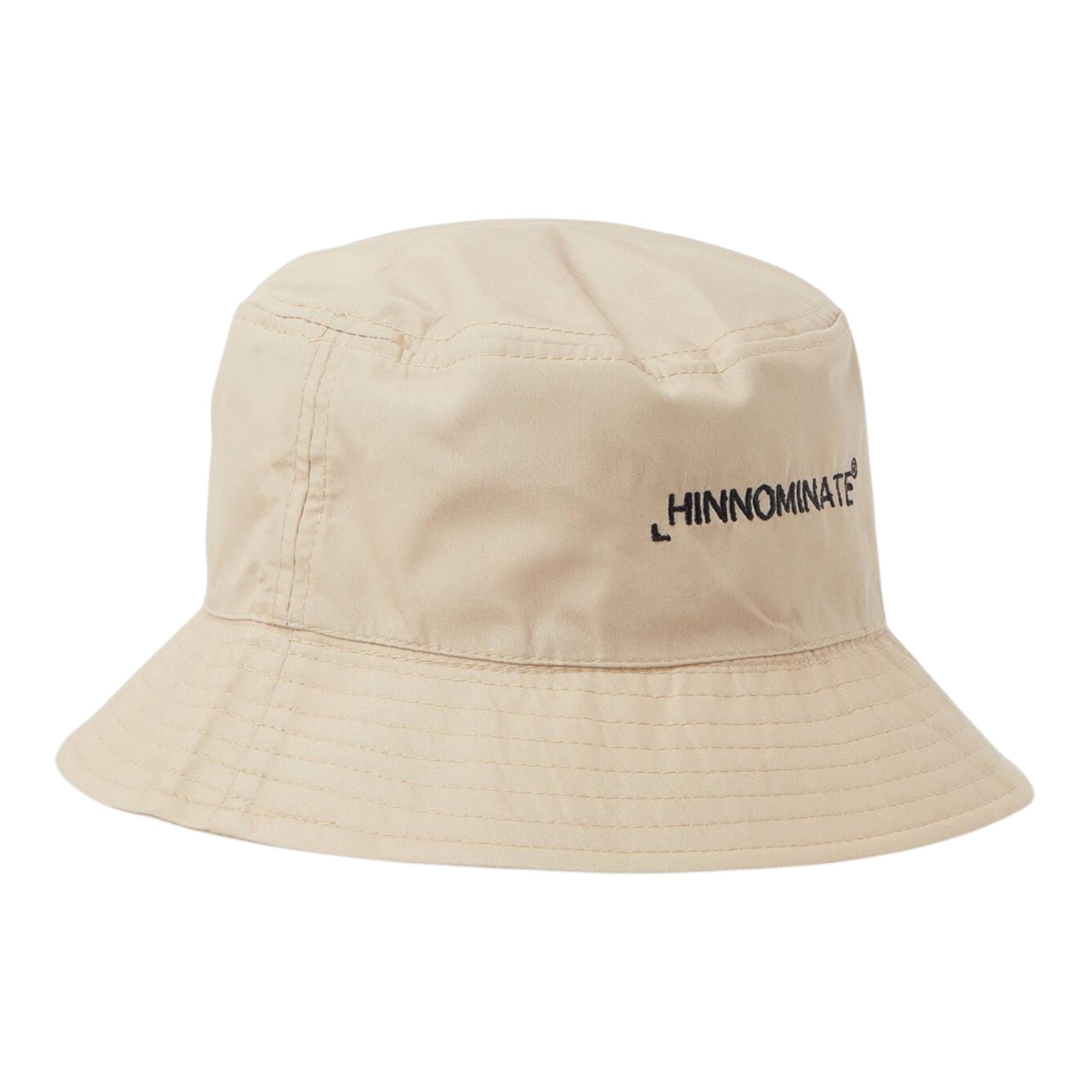 Hinnominate Cappello Pescatore Tinta Unita con Logo per Bambino 36UXCAP00116 BEIGE HINNOMINATE 