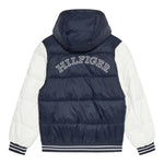 TOMMY HILFIGER giubbino tinta unita con cappuccio e maniche in contrasto Blu per Bambino KB0KB09465X BLU TOMMY HILFIGER 