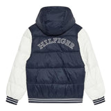 TOMMY HILFIGER giubbino tinta unita con cappuccio e maniche in contrasto Blu per Bambino KB0KB09465X BLU TOMMY HILFIGER 