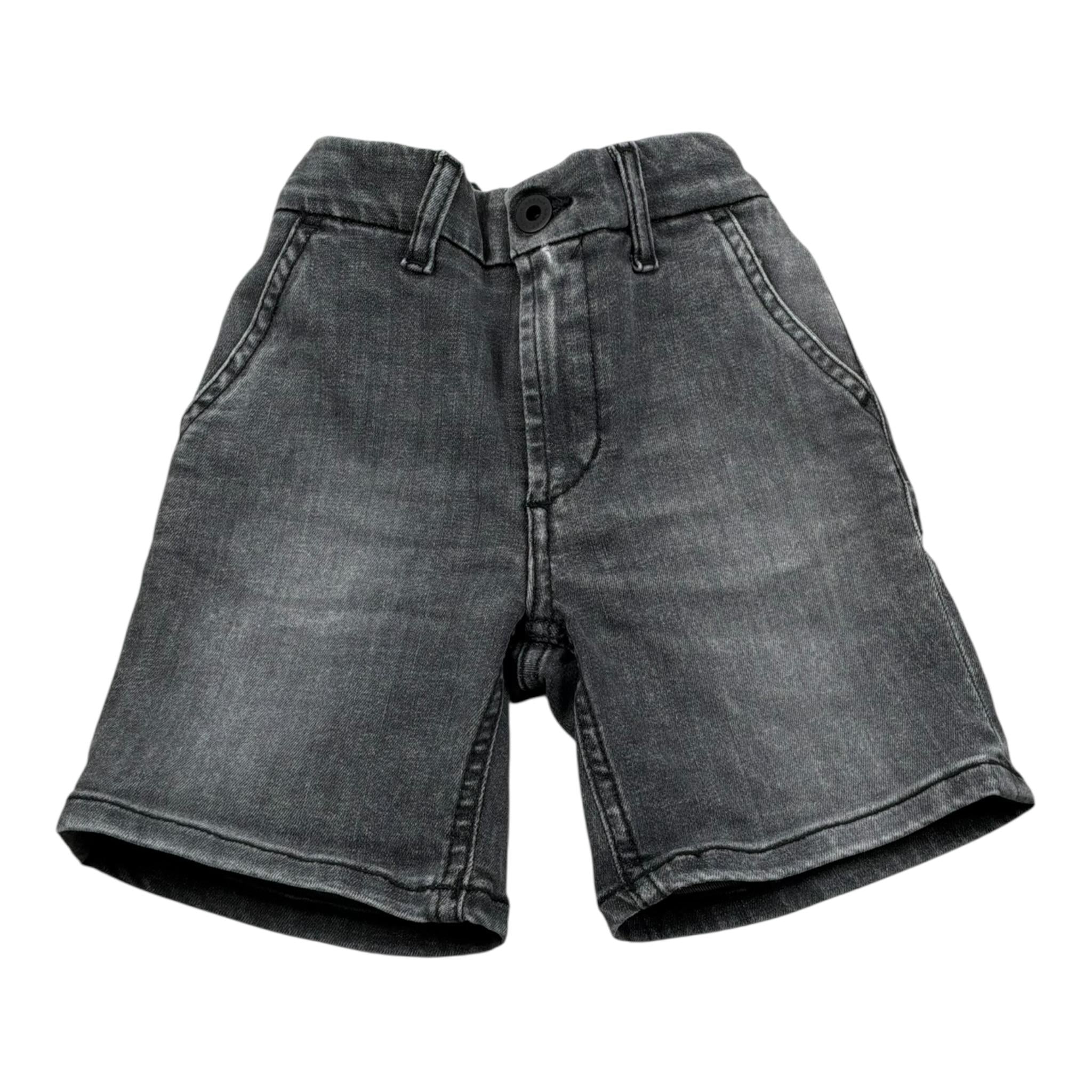 Dondup Bermuda In Denim Tinta Unita per Bambino DMBE23 NERO DONDUP 