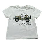 M+E' T-Shirt Girocollo Tinta Unita con Stampa per Neonato UEM0340 BIANCO M+E' 