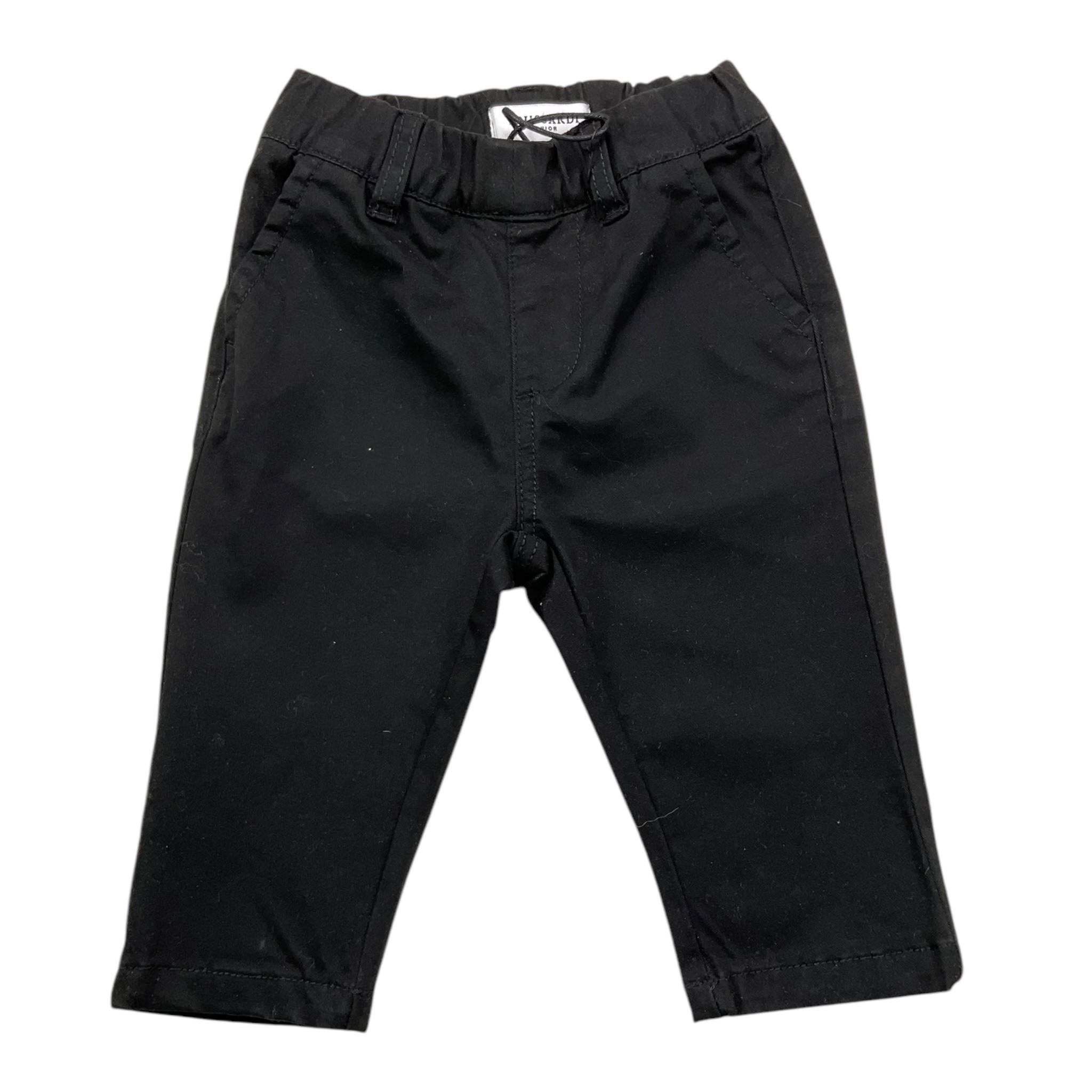 TRUSSARDI pantalone tinta unita con elastico in vita Nero per Neonato TIA25076 NERO TRUSSARDI 