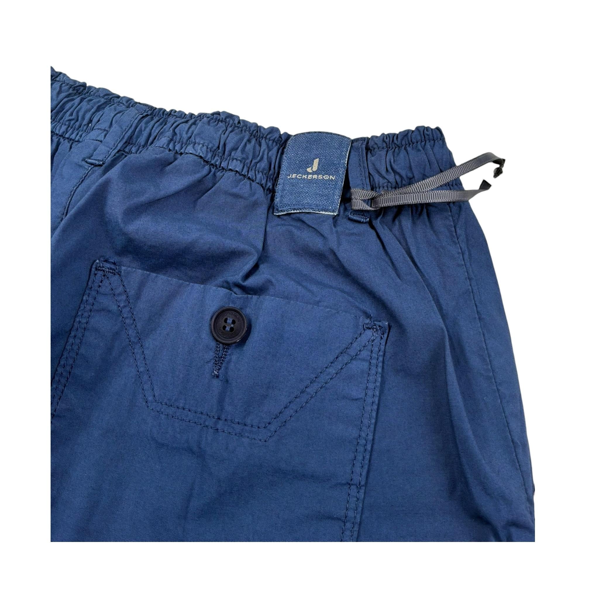 Jeckerson Bermuda Tinta Unita con Elastico In Vita per Bambino J3858 BLU JECKERSON 