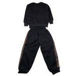MAISON 9 PARIS completo 2 pezzi felpa-pantalone tinta unita Nero per Neonato F70057 NERO MAISON 9 PARIS 