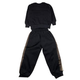 MAISON 9 PARIS completo 2 pezzi felpa-pantalone tinta unita Nero per Neonato F70057 NERO MAISON 9 PARIS 