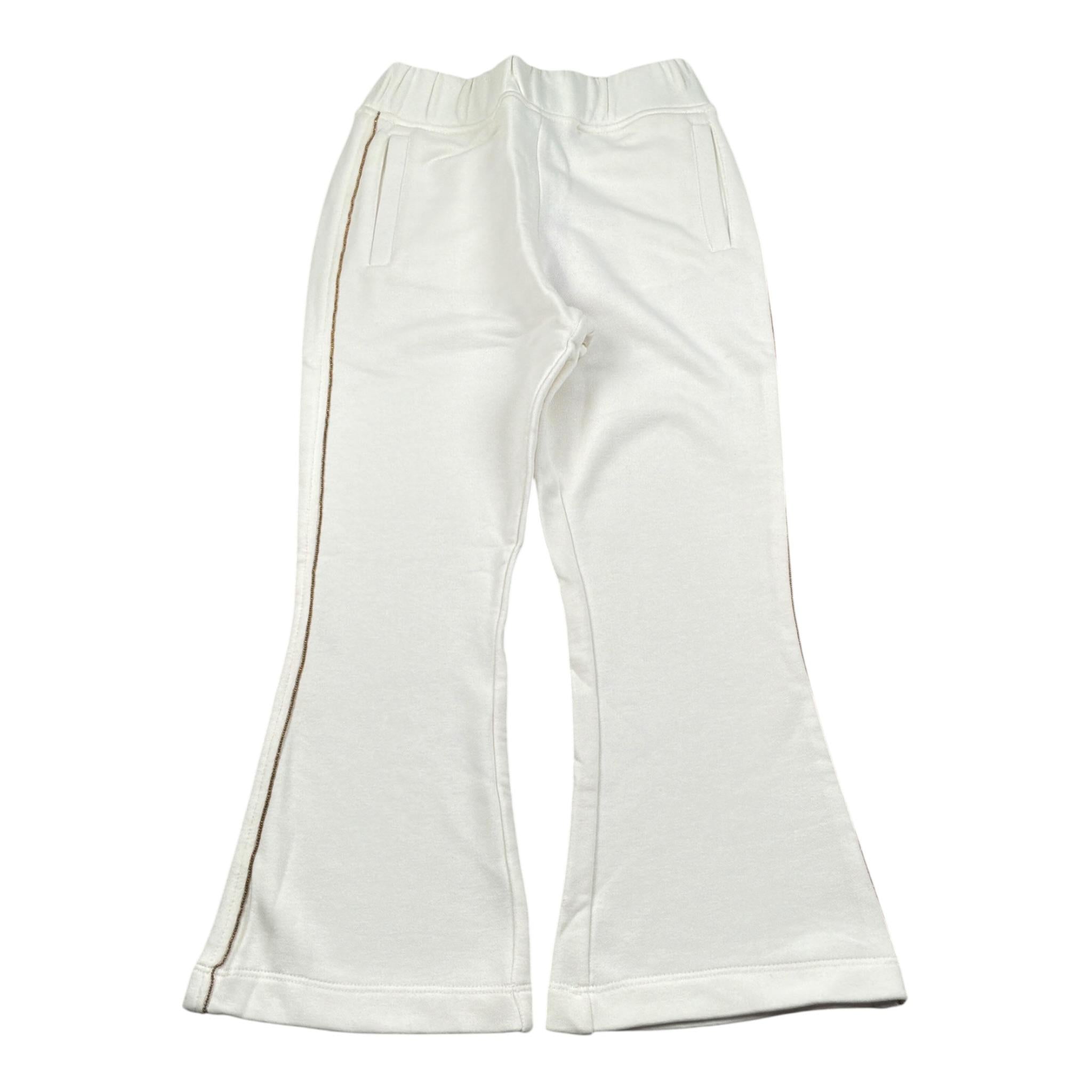 Jijil Pantalone Tuta tinta unita Modello A Zampa Bianco per Bambina JJE23PA036 BIANCO JIJIL 