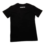 G2Firenze Round Neck T-Shirt Solid Color With Contrast Print Black For Boys