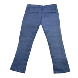 Never Too Blue Adjustable Waist Solid Color Pants For Boys