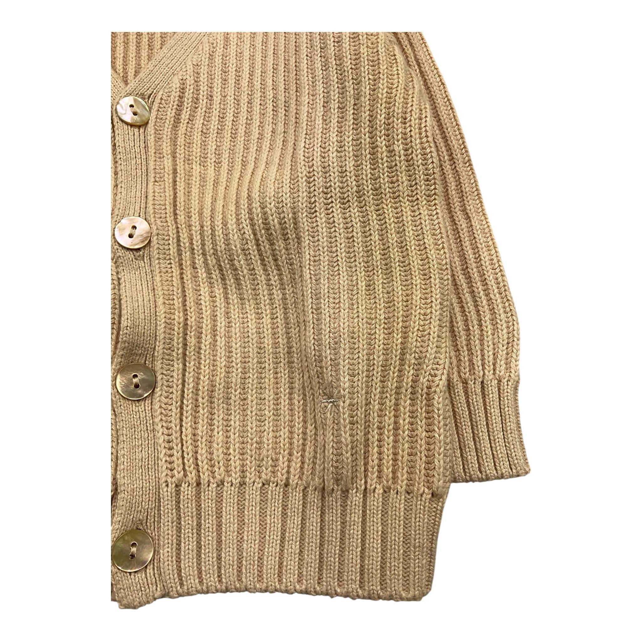 MANUEL RITZ cardigan tinta unita con ricami Beige per Neonato MR1845 BEIGE MANUEL RITZ 