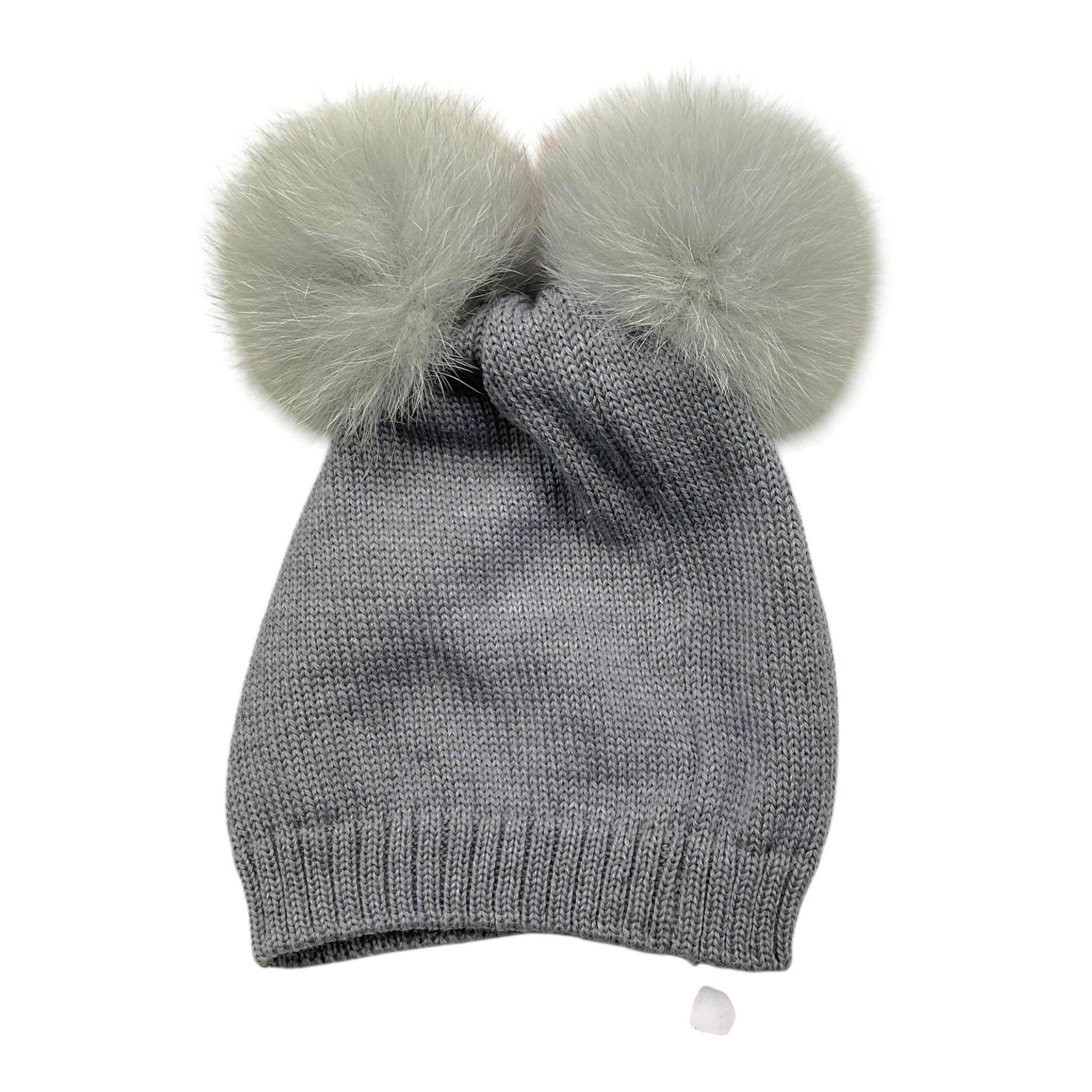 BABY LORD cappello tinta unita con pon pon Grigio per Bambina 616 GRIGIO BABY LORD 