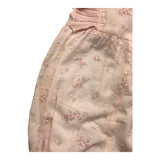 Babidu Baby Girl Solid Color Floral Printed Sleeveless Romper Pink
