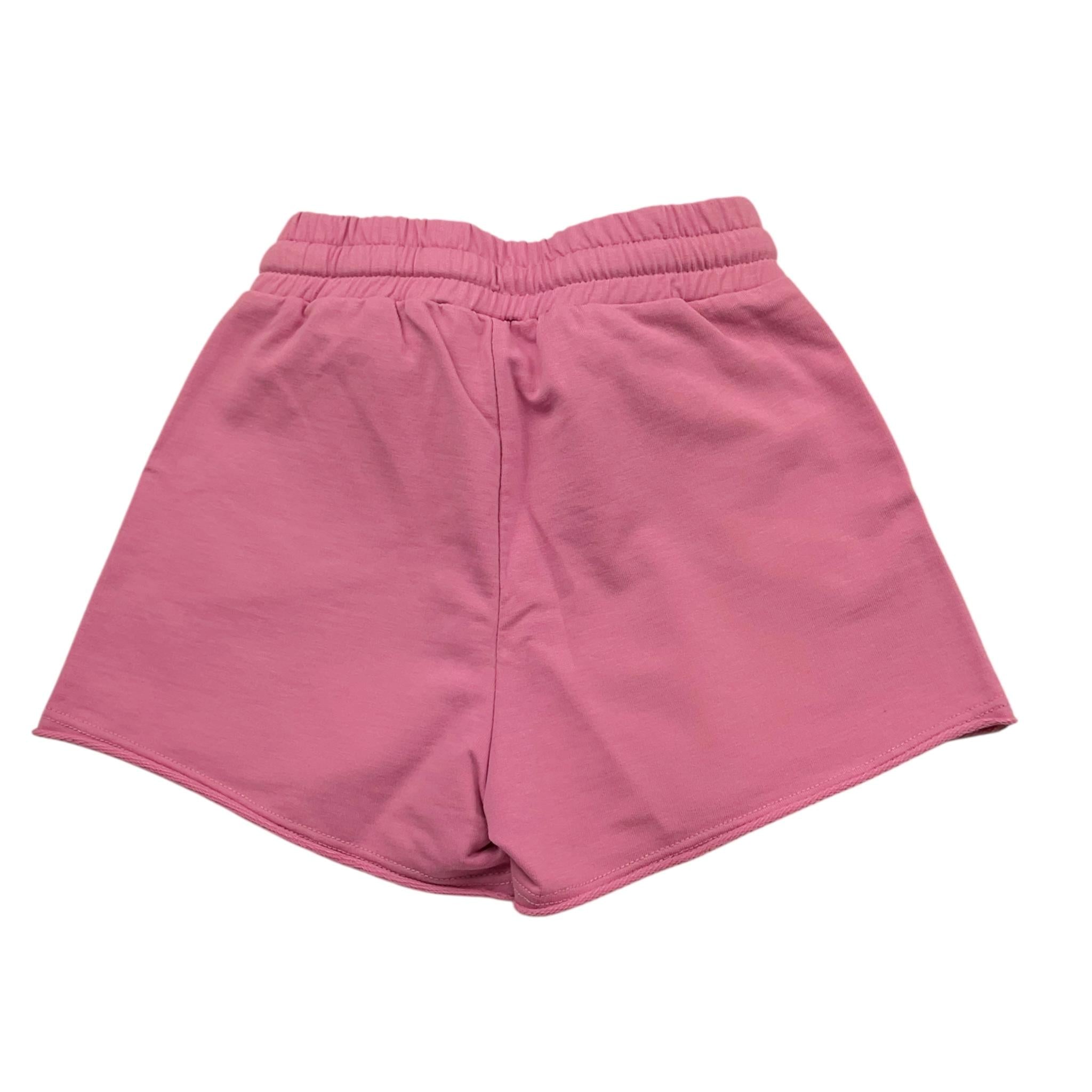 Please Short Tinta Unita con Elastico In Vita per Bambina RE00042G72 ROSA PLEASE 