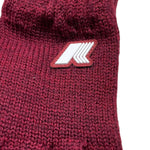 K-WAY guanti tinta unita con logo Bordeaux per Bambino K61323W BORDEAUX K-WAY 