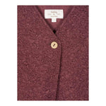 TEDDY E MINOU gilet tinta unita teddy Bordeaux per Neonata I24GD012PE027 BORDEAUX TEDDY E MINOU 