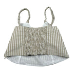 Lu Lu By Miss Grant Top Tinta Unita con Fantasia A Righe per Bambina LL3645 BEIGE LU LU BY MISS GRANT 