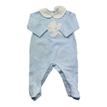 Le Bebe Tutina Manica Lunga Tinta Unita per Neonato LBB5294 AZZURRO LE BEBE 