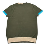 Manuel Ritz T.Shirt Girocollo Tinta Unita con Profili In Contrasto per Bambino MR2996X VERDE MANUEL RITZ 