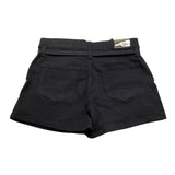 PINKO short tinta unita con cintura logo Nero per Bambina F4PIJGST002X NERO PINKO 