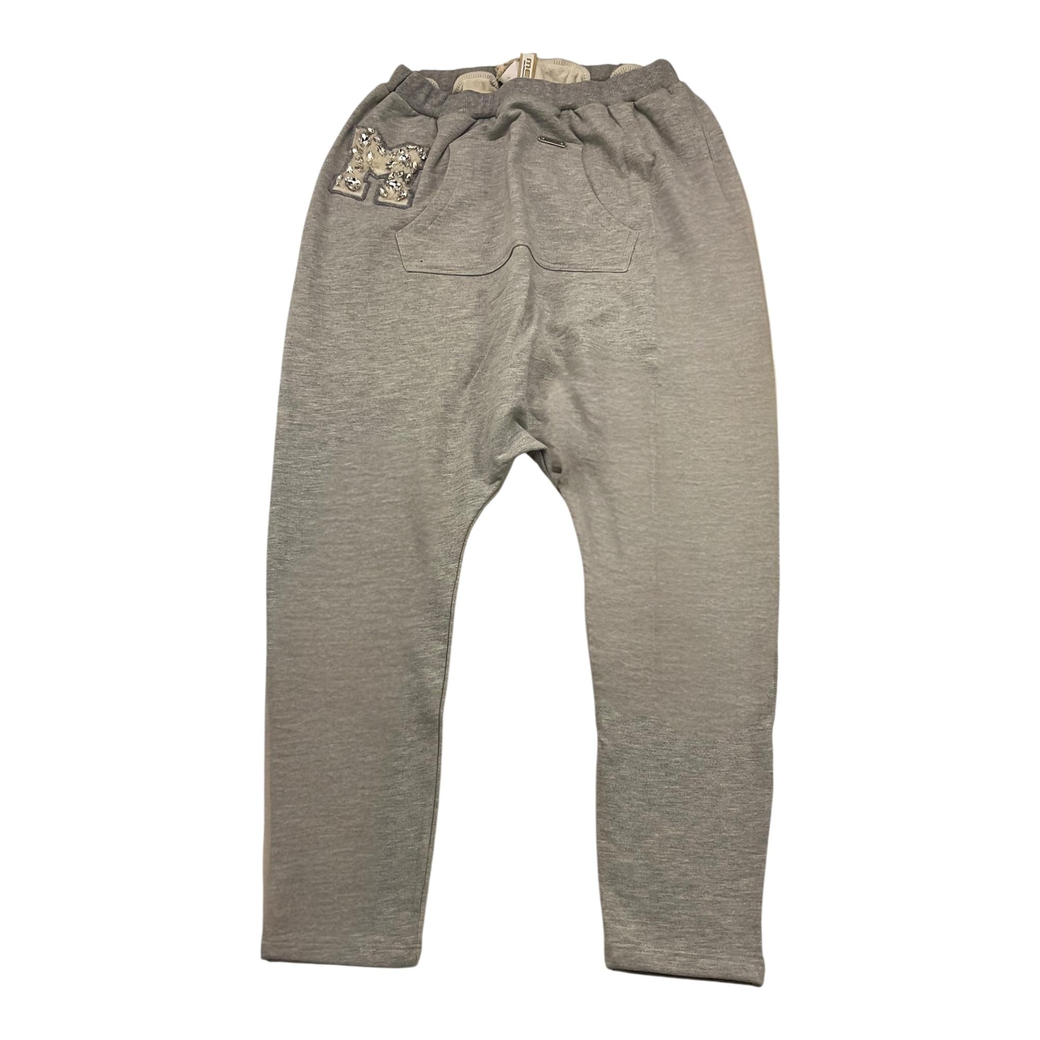 MET pantalone modello tuta tinta unita con logo Grigio per Bambina CAVALLY GRIGIO MET 