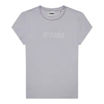 GUESS t-shirt girocollo tinta unita con stampa logo Lilla per Bambina J4RI49J1314 LILLA GUESS 