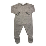 Wedoble Solid Gray Long Sleeve Romper For Newborn
