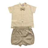 Squid Complete 2 Piece Shirt-Bermuda Beige For Newborn