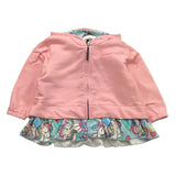MOUSSE felpa tinta unita con zip e cappuccio Rosa per Neonata HKZR361PN ROSA MOUSSE 