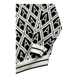 DANIELE ALESSANDRINI maglia girocollo tinta unita con fantasia rombi Bianco/nero per Bambino 1291W00047JX BIANCO/NERO DANIELE ALESSANDRINI 