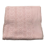Wedoble Coperta Tinta Unita con Trafori per Neonata V2502306A ROSA WEDOBLE 