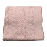 Wedoble Coperta Tinta Unita con Trafori per Neonata V2502306A ROSA WEDOBLE 