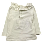LE BEBE' shirt tinta unita con colletto e stampa in contrasto Panna per Neonata LBG6069 PANNA LE BEBE' 