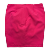 Marc Ellis Solid Color Top-Skirt Set With Faux Buttons Fuchsia For Girls