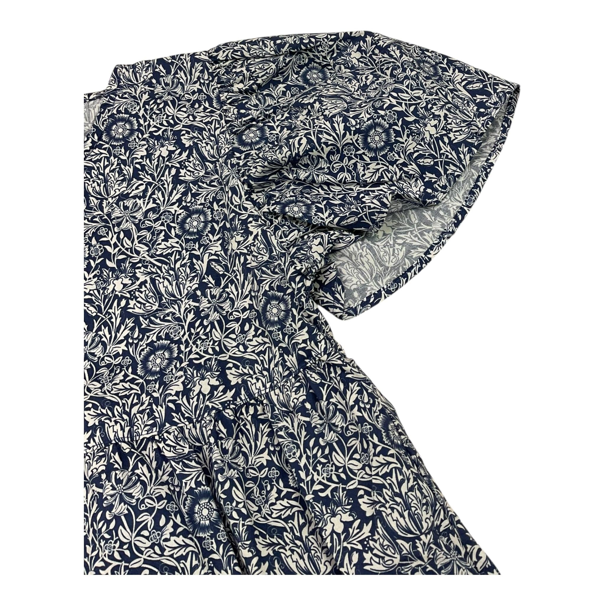 Babe & Tess Abito Mezza Manica Tinta Unita con Fantasia per Bambina 01518050 BLU BABE & TESS 