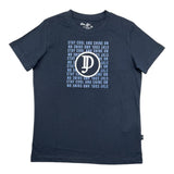Dan John T-Shirt Crew Neck Solid Color With Contrast Prints Blue For Boys
