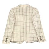 Emperor Naples Plain Jacket With Contrasting Pattern White For Kids