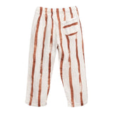 Play Up Pantalone Tinta Unita con Fantasia A Righe per Bambino PA033AQ11604 BIANCO PLAY UP 