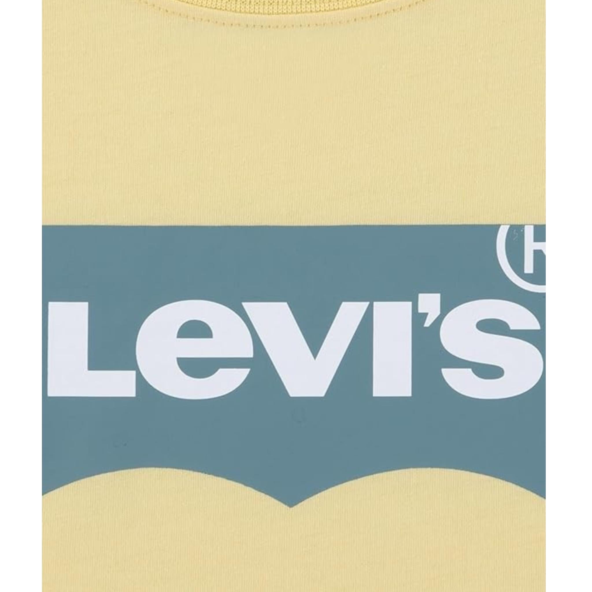 Levi'S T-Shirt Tinta Unita con Logo per Bambino 9E8157 GIALLO LEVI'S 