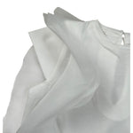 M+E' T-Shirt Girocollo Tinta Unita con Tulle per Neonata UE1768NX BIANCO M+E' 