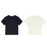 Emporio Armani Set T-Shirt Bicolore per Neonato 3DHDJ1 PANNA/BLU EMPORIO ARMANI 