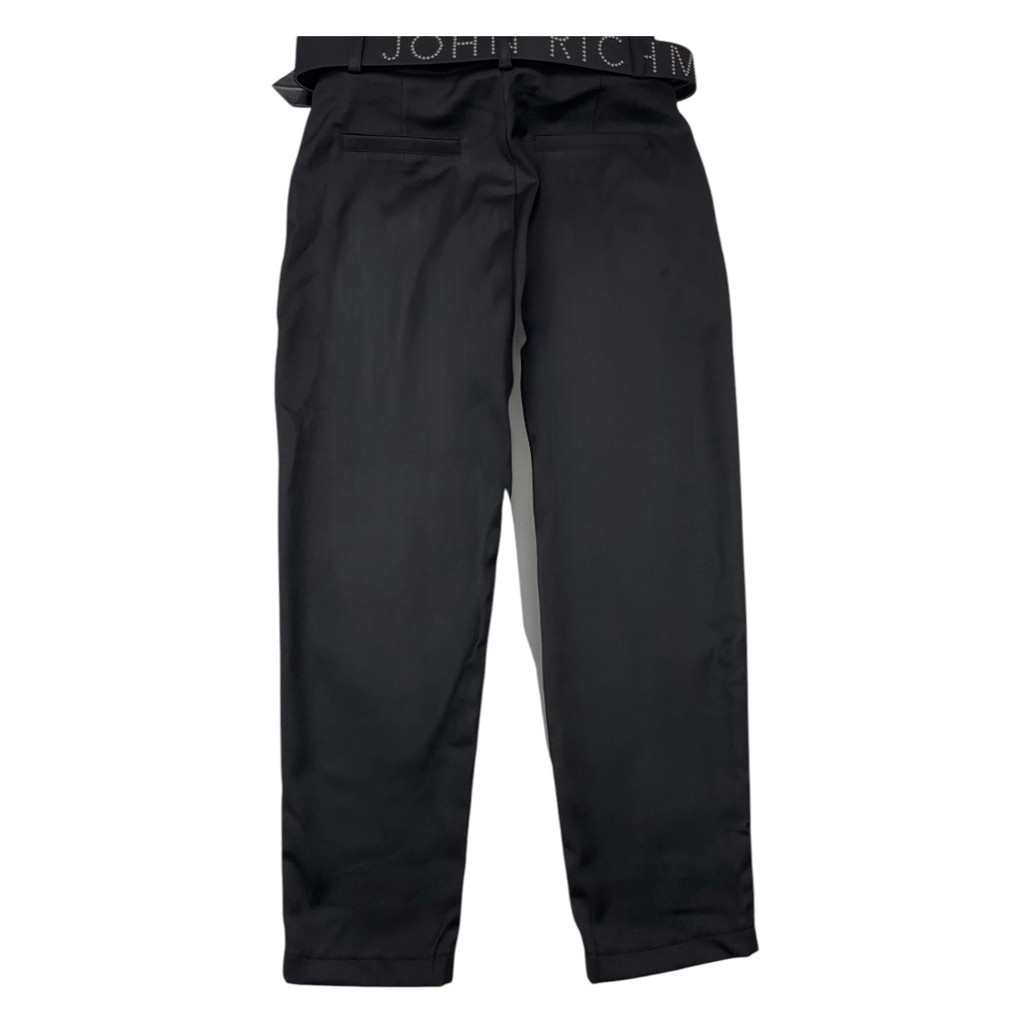 JOHN RICHMOND pantalone tinta unita con cintura Nero per Bambina RGA25096PA NERO JOHN RICHMOND 