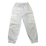 Aspesi Cargo Pants Solid Color With Elastic Waist White For Boys