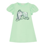 Liu Jo Abito Tinta Unita con Brillantini per Neonata KA5037J5003 VERDE LIU JO 