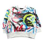 Diadora Felpa Chiusa Girocollo tinta unita con Stampe Bianco per Neonato S4DIBBSW068N BIANCO DIADORA 