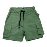 Do Not Conform Solid Color Bermuda Shorts With Elastic Waist Green For Newborn