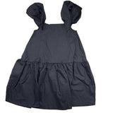 Minimal Black Solid Color Sleeveless Dress For Girls