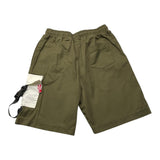 Kejo Solid Color Bermuda Shorts With Elastic Waist Green For Boys