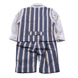Marlu' Completo 2 Pezzi Gilet-Camicia-Pantalone per Neonato ET21160 PANNA MARLU' 