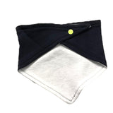 Bikkembergs Plain Bib With Blue Logo Print For Newborns